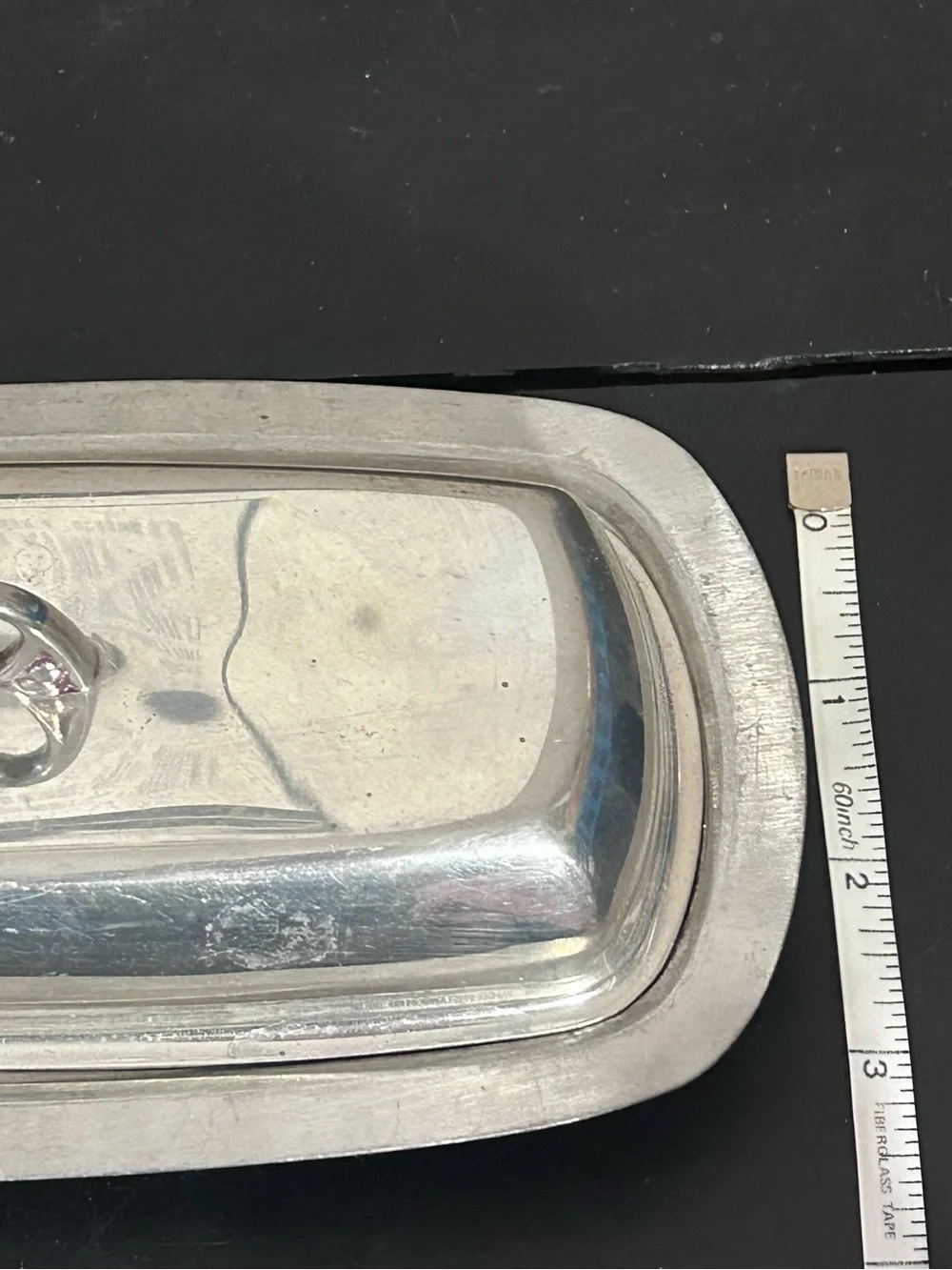 Vintage Queen Art Pewter Covered Butter Dish Handmade Danish Quality USA